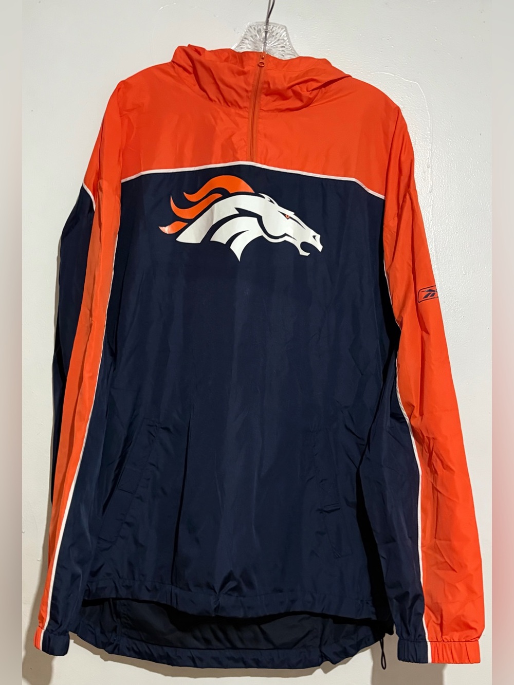 Reebok NFL Denver Broncos Windbreaker Men’s Sz Large